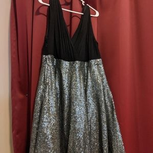 Sequined cocktail dress